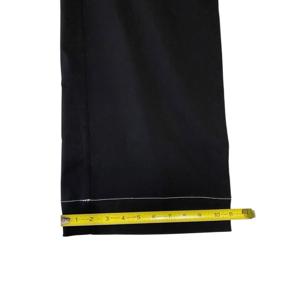 Chico's Brigitte Wide Leg Cropped Pants Black Contrast Stitch Size 1.5 R US 10 - Picture 5 of 8